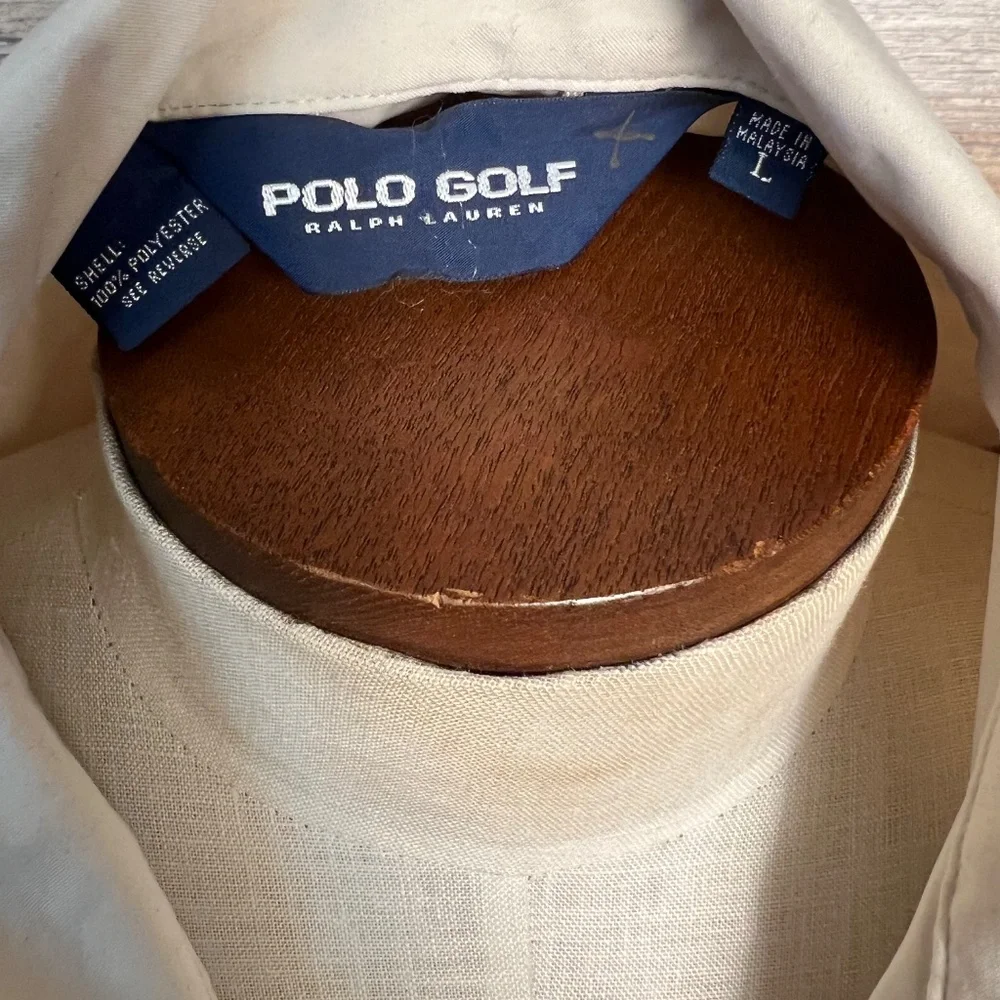 Vintage Polo Golf Ralph Lauren Pullover Jacket in Beige NWOT V2